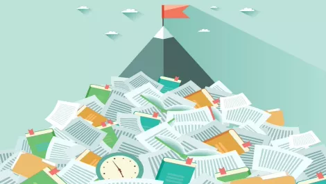 Simple tips for overcoming your mountain of paper