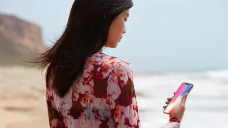 Iphonex face recognition beach