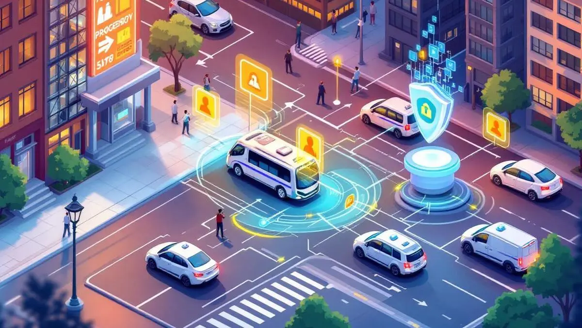 Autonomous vehicles coordinating city emergency secure digital connections