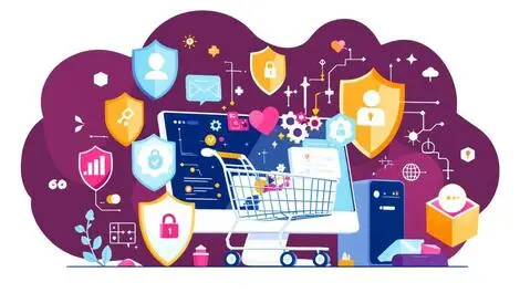 Computer shopping cart digital security protection online shopping threats