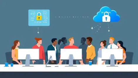 It department cybersecurity ai integration professionals computer screens