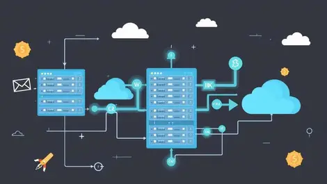 Interconnected server racks data streams efficient movement storage cloud