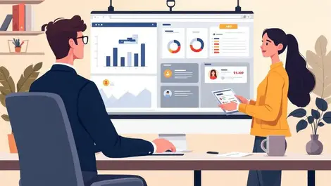 Small business hr office payroll dashboard salary icons flat